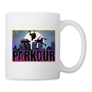 Parkour Freerunner Traceur Le Parcour parkourshirt - Mug blanc - blanc - Droite