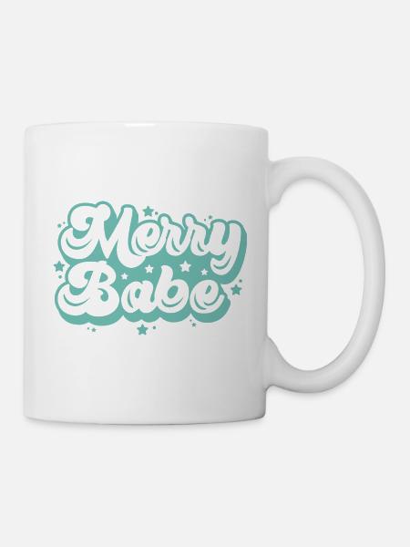 Merry Babe - Weihnachten - Tasse - Weiß