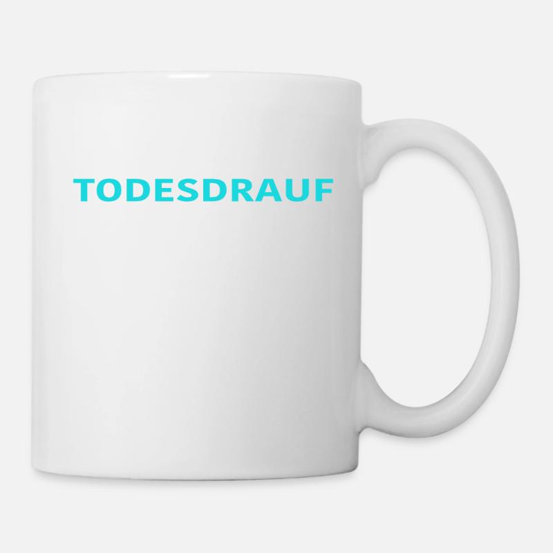 DEATH ON IT BLEU CLAIR - Mug blanc - blanc