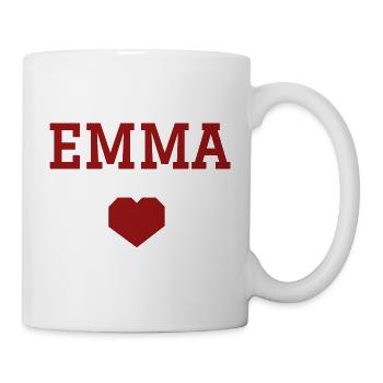 Emma cœur - Mug blanc - blanc - Droite