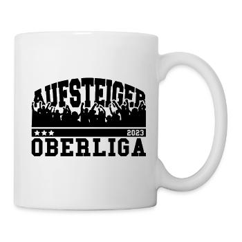 Aufsteiger 2023 Oberliga Aufstieg Fußball - Tasse - Weiß - Rechts