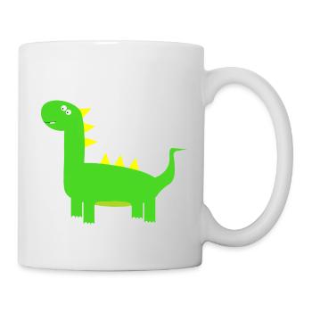 süßer Dino - Tasse - Weiß - Rechts