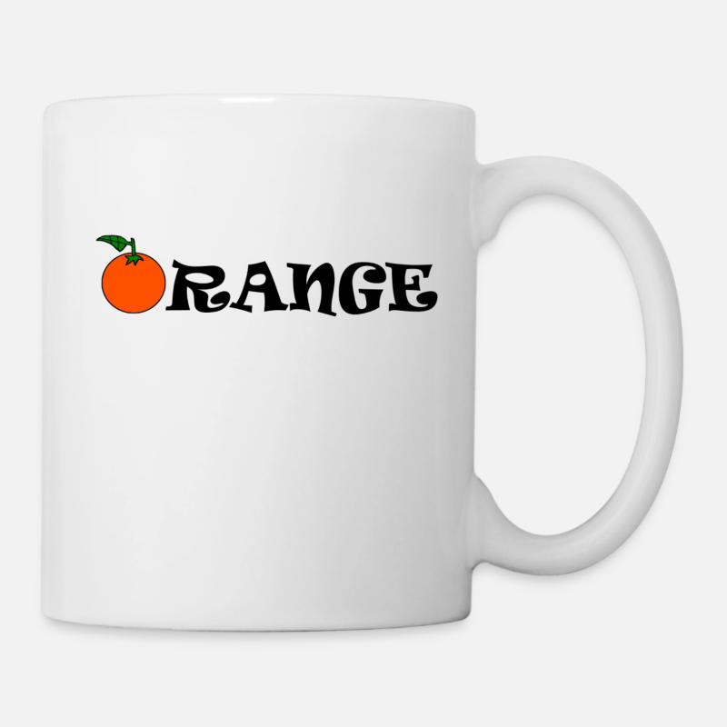 Orange - Tasse - Weiß