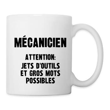 mécanicien - Mug blanc - blanc - Droite