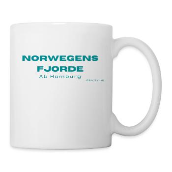 Norwegens Fjorde - feiere Deine Reise! - Tasse - Weiß - Rechts