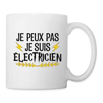 Électricien meilleur Électricien métier électrique - Mug blanc - blanc - Droite