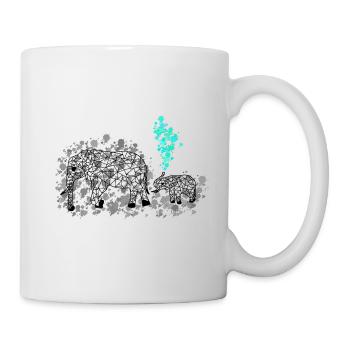 Elefantt GeomeTRIX - Tasse - Weiß - Rechts
