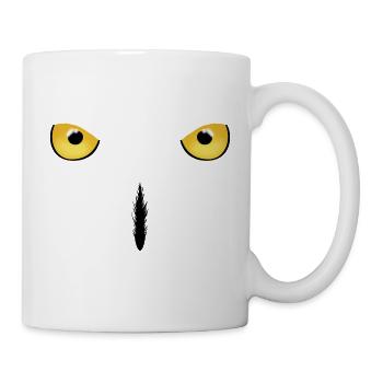 Schneeeule Eule Harfang des neiges - Mug blanc - blanc - Droite
