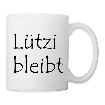 Lützerath Protestanten Spruch Lützi bleibt - Tasse - Weiß - Rechts