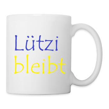 Lützerath Protestanten Spruch Lützi bleibt - Tasse - Weiß - Rechts