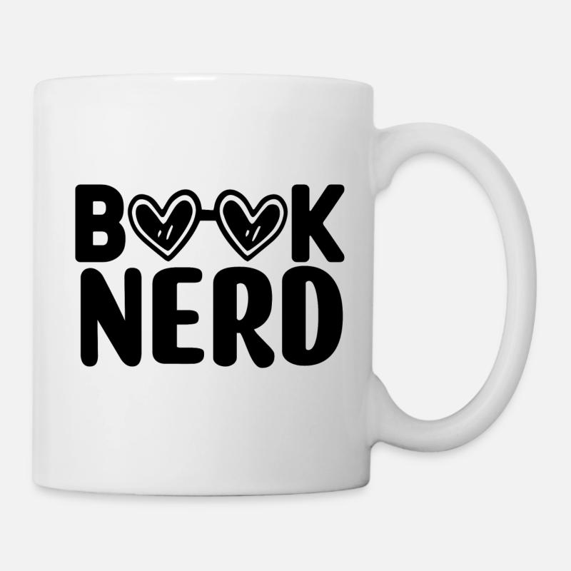 Book Nerd - Tasse - Weiß