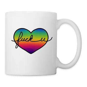 F...U - Mug blanc - blanc - Droite