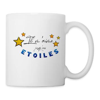 Il m'aime - Mug blanc - blanc - Droite