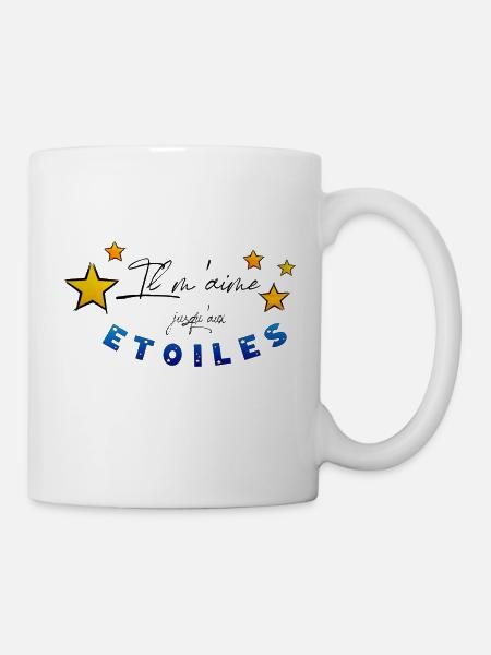 Il m'aime - Mug blanc - blanc