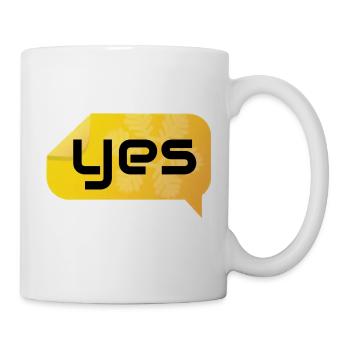 yes - Tasse - Weiß - Rechts