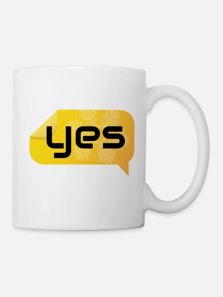yes - Tasse - Weiß