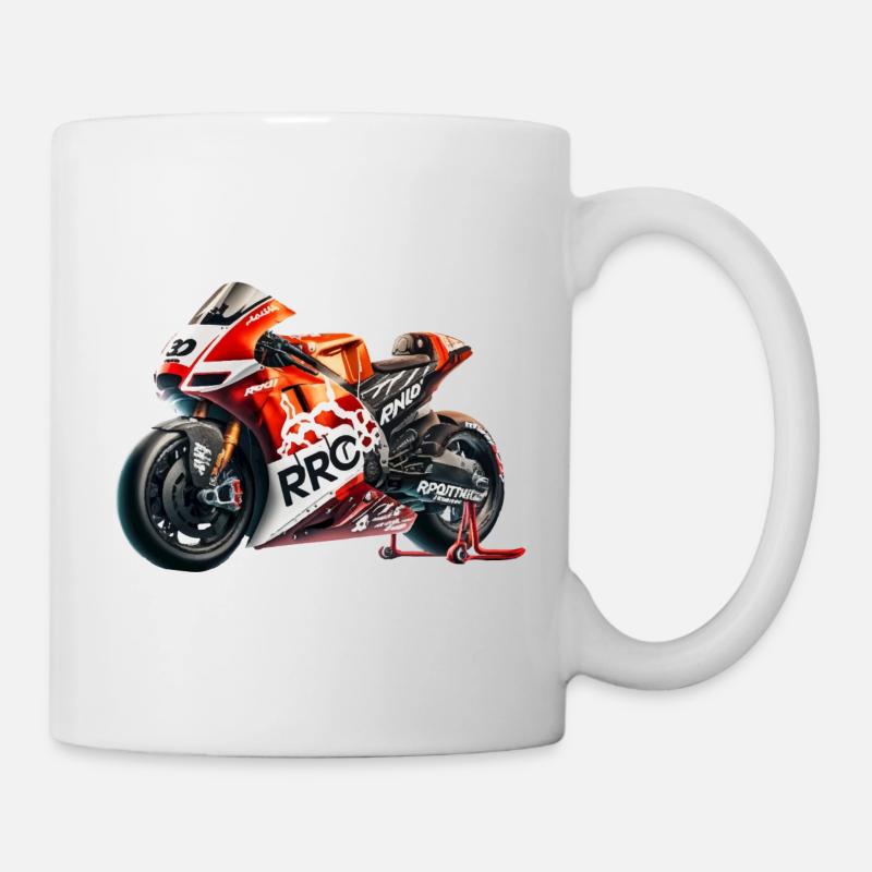 Affichez votre style avec nos logos moto - Mug blanc - blanc