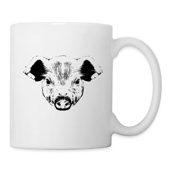 Piglet / Pig / Portrait - Mug - white - Right