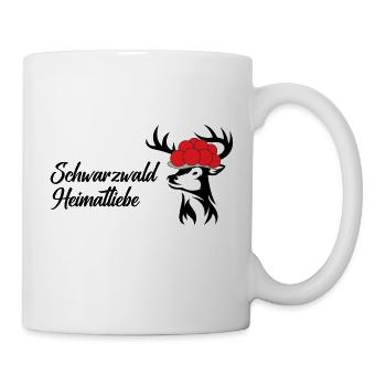 Schwarzwald Heimatliebe Tasse Sticker Textilien - Tasse - Weiß - Rechts
