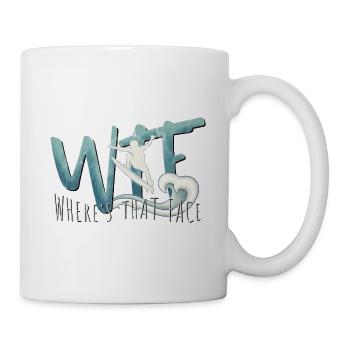 WTF Acronyme Où est ce visage Wave Surfer Argot - Mug blanc - blanc - Droite