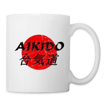 Aikido - Tasse - Weiß - Rechts