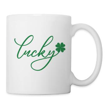 St. Patrick’s Day Gift Shamrock Men, Women, Kids - Mug - white - Right