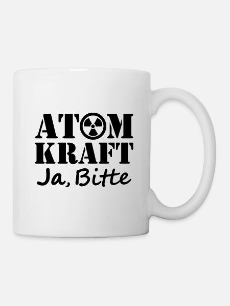 Atomkraft, Ja bitte, Ja zu Kernenergie - Tasse - Weiß