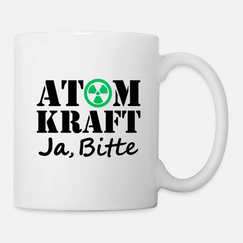 Atomkraft, Ja bitte, Ja zu Kernenergie - Tasse - Weiß