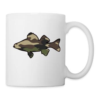Barsch grün - Tasse - Weiß - Rechts