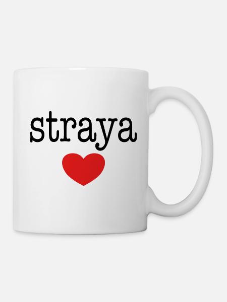 straya with heart - Tasse - Weiß