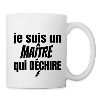 maître qui déchire - Mug blanc - blanc - Droite