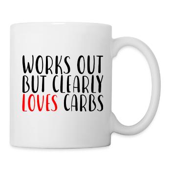 Fonctionne mais aime clairement les glucides - Mug blanc - blanc - Droite