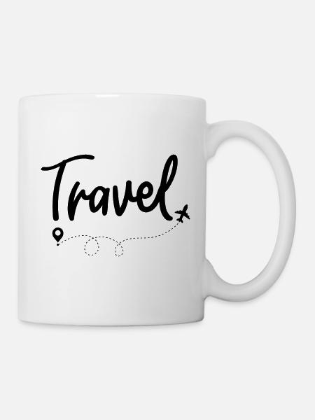 Voyager - Mug blanc - blanc