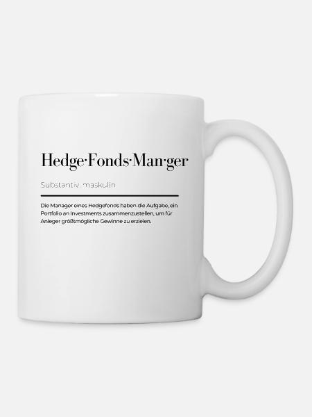 Définition du gestionnaire de fonds de couverture - Mug blanc - blanc