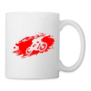 Descente VTT Ride Rouge - Mug blanc - blanc - Droite