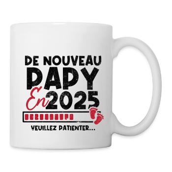 De nouveau papy en 2025 - Mug blanc - blanc - Droite