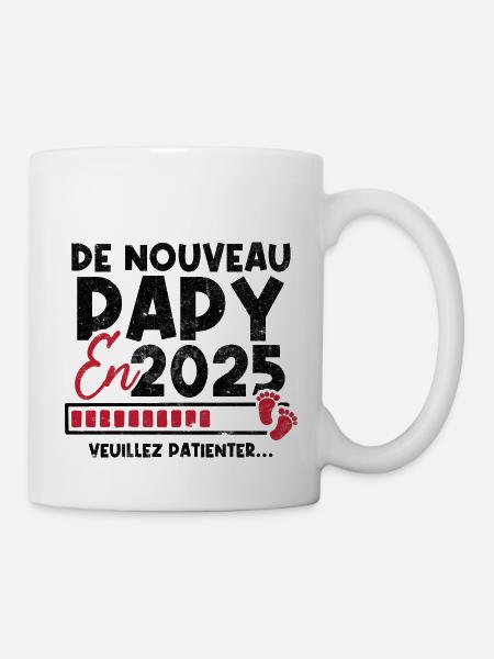 De nouveau papy en 2025 - Mug blanc - blanc