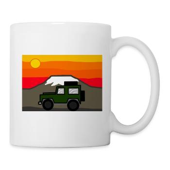 Offroader in Africa - Mug - white - Right