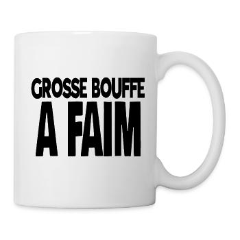 grosse bouffe a faim - Mug blanc - blanc - Droite