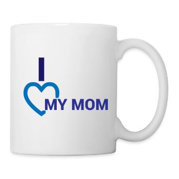 J’aime ma mère - Mug blanc - blanc - Droite