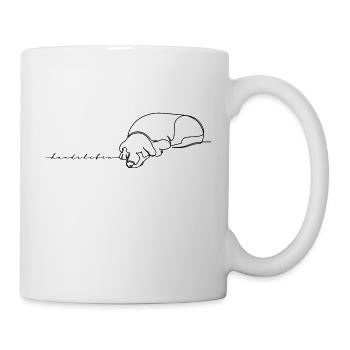 Hundeleben Unisex Casper - Tasse - Weiß - Rechts