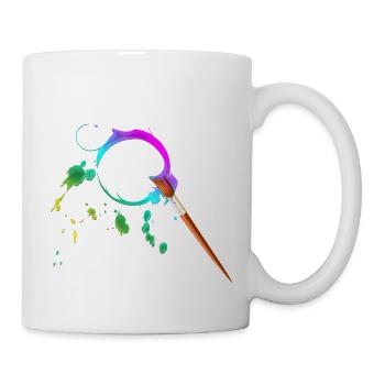 Maler - Tasse - Weiß - Rechts