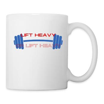 Lift Heavy or lift heavy - Tasse - Weiß - Rechts