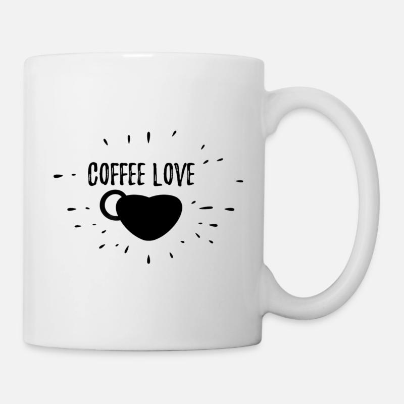 Amour du café - Mug blanc - blanc