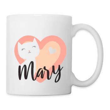 Mary Nom Prénom Chaton - Mug blanc - blanc - Droite