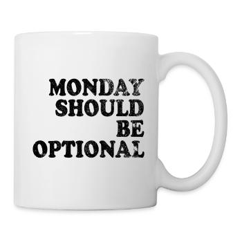 Monday should be optional black - Mug - white - Right