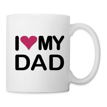 I love my Dad - Tasse - Weiß - Rechts