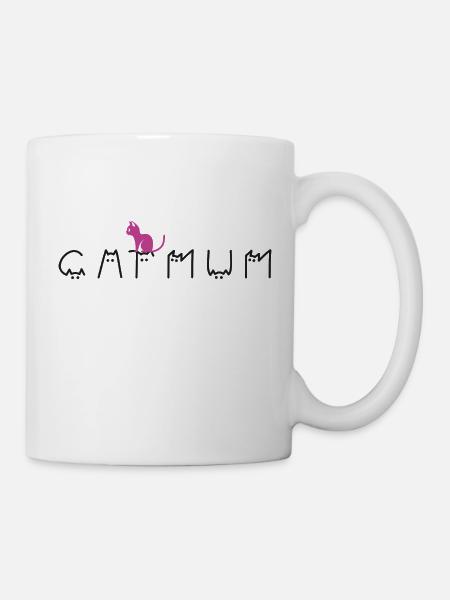 Catmum - Tasse - Weiß