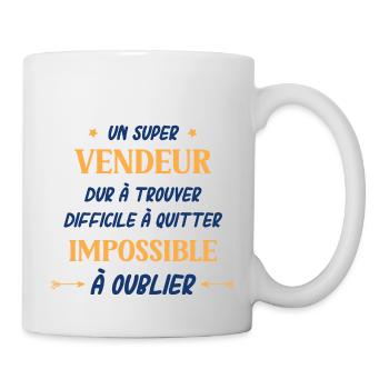 Un super vendeur - Mug blanc - blanc - Droite
