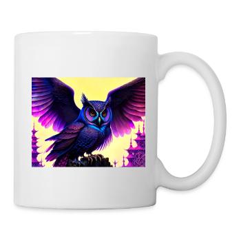 Eule - Tasse - Weiß - Rechts